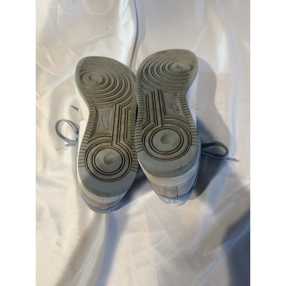 Nike Air Force 1‎ Low Gray Suede White Sneakers Men's Casual Shoes 11.5 Blue